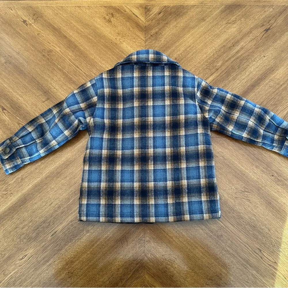 Old Navy Shacket, Size 3T, Plaid, Unisex Kids Jacket Outerwear
